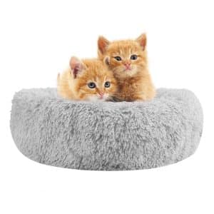 Accesorios y Complementos para Mascotas y Animales 19 ITODA - Cama de Gato Ultra Suave y cálida para Mascotas, Cesta para Gato/Perro pequeño/Gatito, de Felpa, Redonda, Suave, para Cachorros, Gatos pequeños