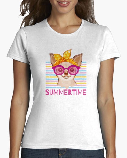 Comprar CAMISETA VERANO 2021 - PERRITA CHIHUAHUA RETRO VINTAGE - Tienda Online Camisetas Originales Personalizadas - Envíos Baratos o Gratis