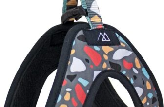 Triangle Harness for Small Dogs – Size S1 – 14 x 13 x 4 cm – Mosaic Design – Very Resistant and Comfortable – Reduces Pulling – Dog Accessories