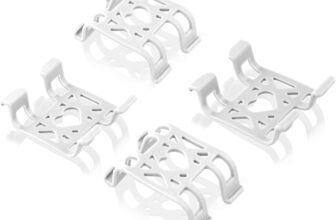 4 Pcs Clips for GPS Tracker, Silicone Clips for Dog Tracker Replacement Accessories for Activity and Location Tracker Compatible with Tractive GPS (White)
