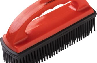 Pet Hair Remover Brush – Cleaning Brush Car Cleaning Sofas – Upholstery Cleaner for Dog, Cat and Pet Hair – Red