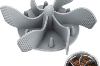 PETTOM Dog Feeder Slow Food Accessory Slow Food Bowl Dish for Eating Space Slow Feeder Bowl Feeding Slow Food for Dogs, Adjustable Size Non-Slip