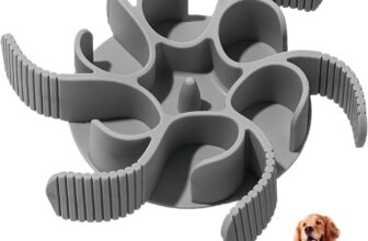 11-17.5 cm Dog Shear Anti-Drowning Feeder, Anti-Drowning Dog Feeder, Silicone with Non-Slip Suction Cup, Inserts for Slow Feeders, Slow Food Accessories for Dogs