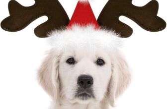 Christmas Headband for Pets Adjustable Reindeer Antlers Headband for Dog Cat Christmas Headwear Brown Reindeer Shape for Pet Accessory Festive Christmas Parties Cosplay (B)