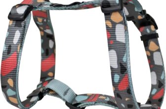 Consentida Harness for Large Dogs T4-42 – 70 x 2.5 cm – Made of Nylon – Mosaic Design – Size XL – Very Resistant and Comfortable – Accessories for Dogs