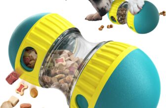 Interactive Dog Toy, Indestructible Puppy Toy, Feeder, Treat Dispenser, Dog Puzzle Feeder, Slow Feeding for Chewy Breeds