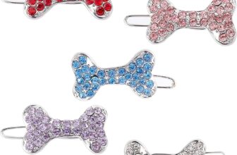 5 Pieces Dog Hair Clips, Pet Hair Bows, Dog Hair Accessories for Small and Medium Dogs