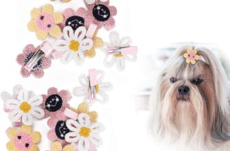 Pet Hair Clip Dog Hair Clip Sunflower Hair Clips Dog Hair Bows Hair Clips for Dogs Hair Clips for Puppy Cats and Other Small Pets