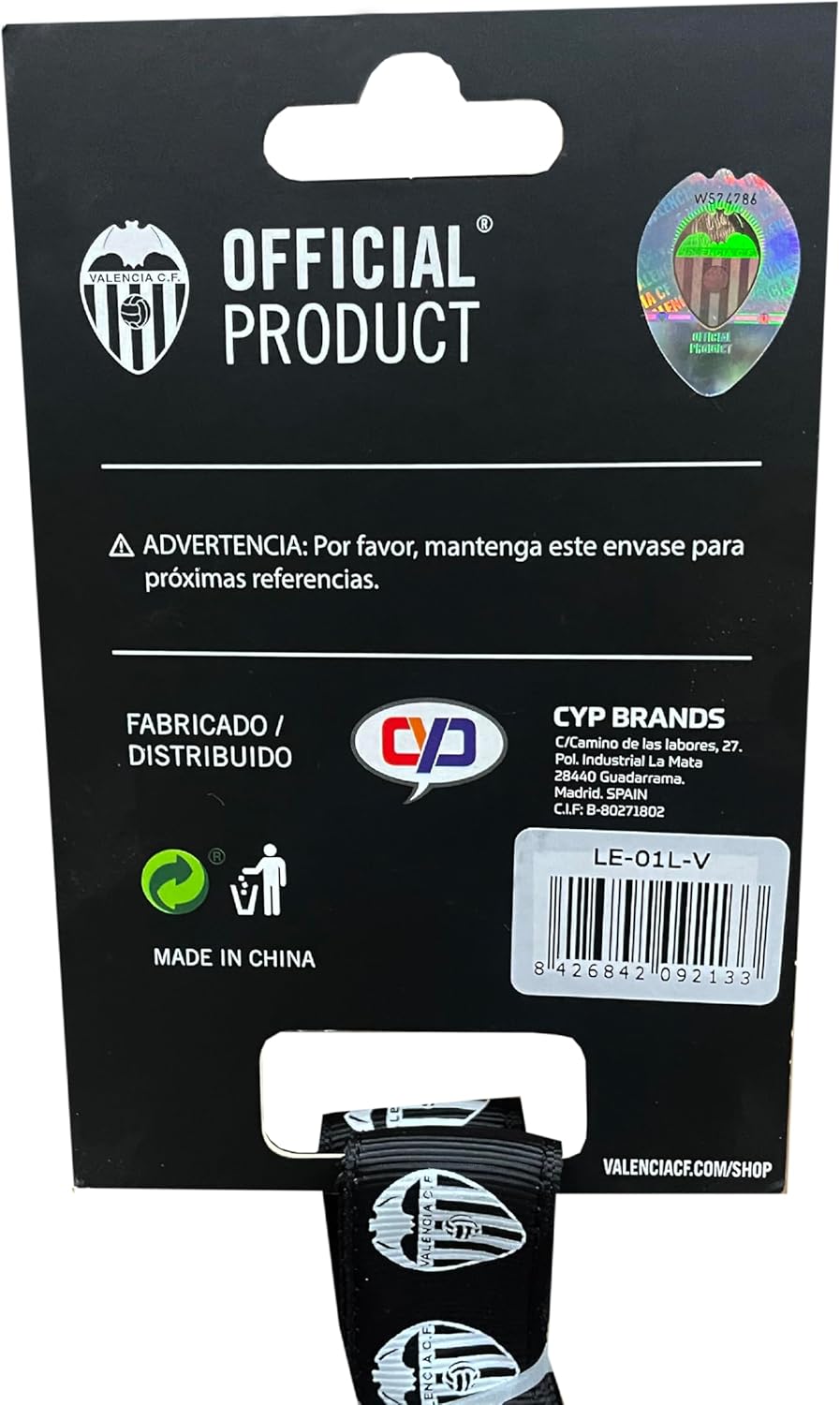 Dog Leash - Size S-M - Valencia, Pet Accessories, Football, Official Product (CyP Brands) 1