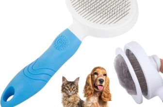 Cat and Dog Brush – Ergonomic and Lightweight Self-Cleaning Accessory for Cats and Dogs, Dog Brush, Cat Brush, Suitable for Long Hair and Short Animal Hair, Ideal for the