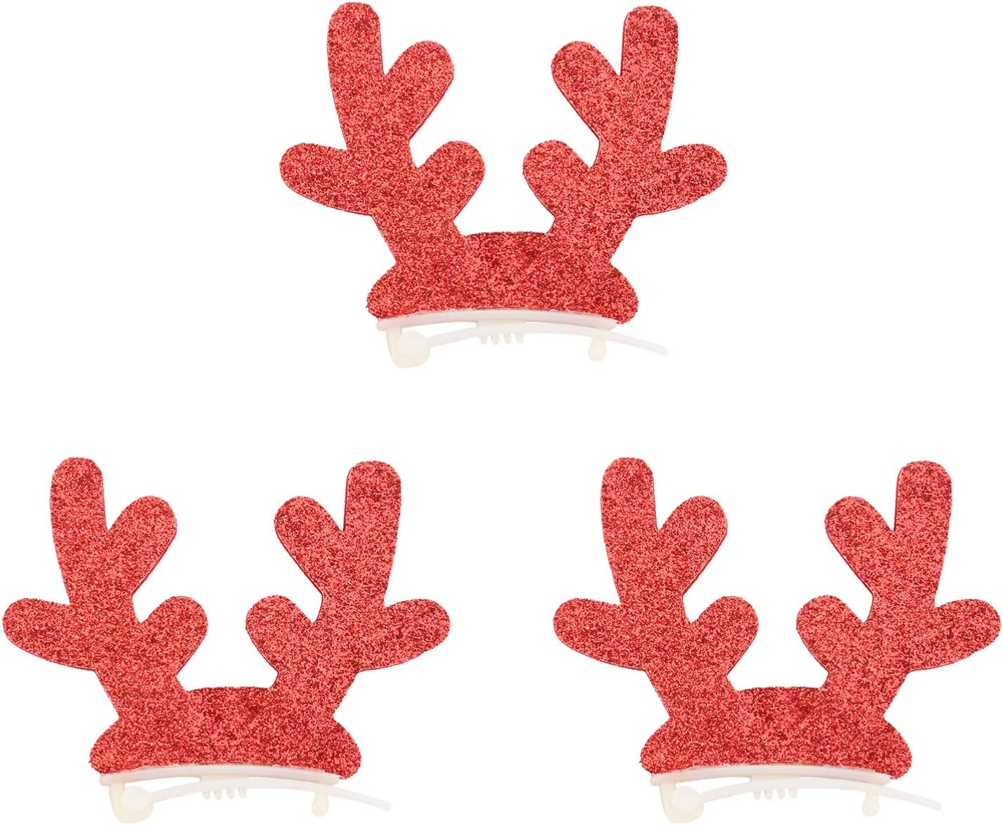PRETYZOOM 3piezas Accesorios Para Mascotas Creativas Para Pelo Decoración Festiva Para Perros y Gatos Para Fotografía y Celebraciones De Navidad Rojo 1