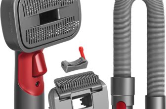 2 in 1 Dog Vacuum Cleaner Brush Compatible with Dyson Gen5 V15 V12 V11 V8 V7, Ideal for Removing Loose Hair, Dander, Undercoat and Tangles