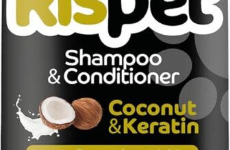 Coconut Keratin Shampoo & Conditioner, Cleaner for Dogs and Long-Haired Animals, Delicate Allergen Free Formula and pH Balanced, Coconut Fragrance, 370 ml