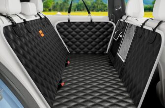 Pecute Dog Car Cover, Protector Car Dogs Back Seat, 2025 New Materials, Waterproof and Resistant, Universal for SUV, Truck, Transport and Travel, Dogs Accessories