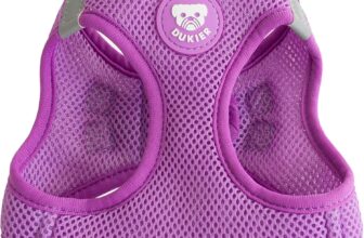 DUKIER – Dog Body Harness, Anti-Pull Body Vest, Adjustable and Heavy Duty for Pets, Breathable Mesh, Pet Accessory with Velcro and Double Closure, Purple, XS