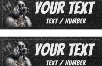 Pack of 2 Tactical Dog Harness Tags – 2 Self-Gripping Patches Compatible with Julius, OneTigris, Rabbitgoo… Original Safety Accessory (11 x 3 cm)