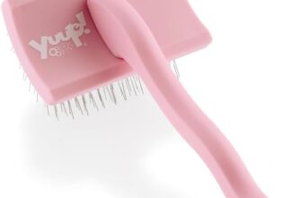 ¡YUUP! – PINKBRUSH MINI Cepillo profesional de dientes largos y cardado de alta densidad para perros y gatos, accesorios para el cuidado de mascotas