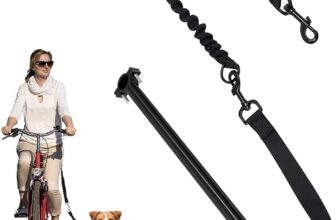 BEIJIALY Correa para Bicicleta y Perro, Accesorio para Hacer Ejercicio a Perros en Bicicleta con Manos Libres