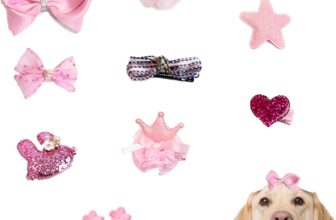 10 Piezas Pinzas para el Cabello para Perros, Horquilla de Mariposa para Perros, Accesorios para Lazos para el Cabello para Perros, para Perros pequeños, Gatos y Cachorros