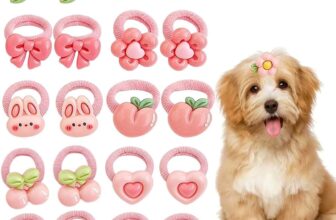 20 lazos para el pelo de perro, lazos para el pelo de perro, lindos lazos para el pelo, accesorios para perros, accesorios para el pelo de perros con bandas, para perros pequeños, cuidado de mascotas