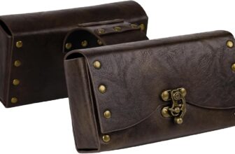HiiFeuer Accesorio medieval para perro de piel sintética, disfraz de perro divertido intercambiable, ropa para perro de la Edad Media (marrón oscuro B)