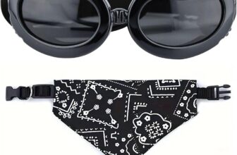 Gafas y pañuelo para perros pequeños, gafas de sol ajustables, accesorios para mascotas