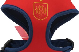 Selección Española – Arnés para Perros, Accesorios para Mascotas, Collar, Talla L, Rojo, Producto Oficial (CyP Brands)