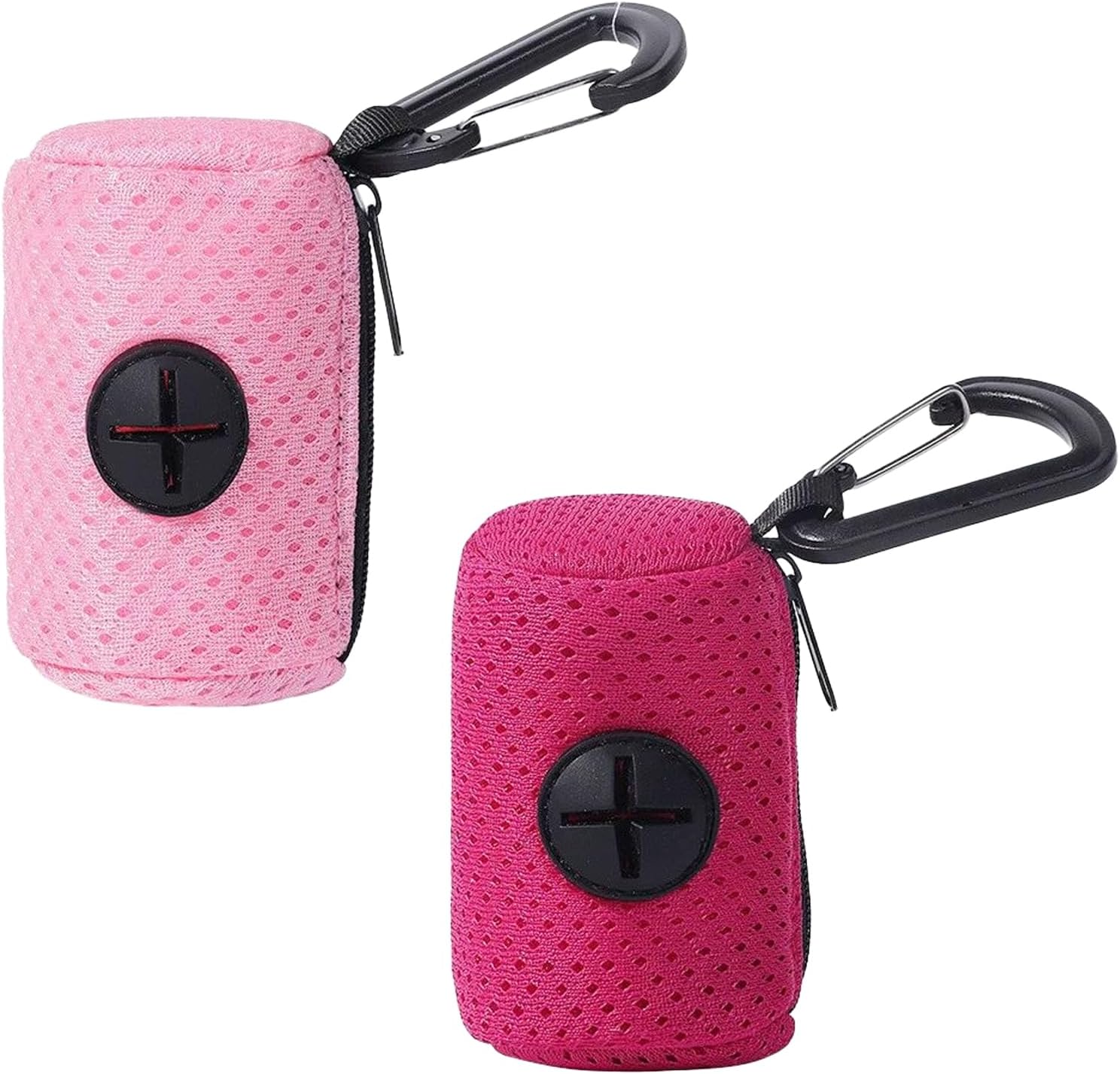 Soporte para Bolsa para excrementos de perro, 2 piezas, bolsa para excrementos de mascotas con cremallera y accesorio, soporte para Bolsa para excremento de perro colgante para caminar y hacer senderismo 1