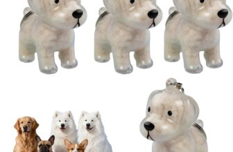 4 Piezas Llavero para Almacenamiento de Pelo de Perro, Bolsa de Almacenamiento de Pelo para Mascotas, Llaveros para Guardar Pelo de Mascotas, Memorial de Mascotas, Accesorios para Perros