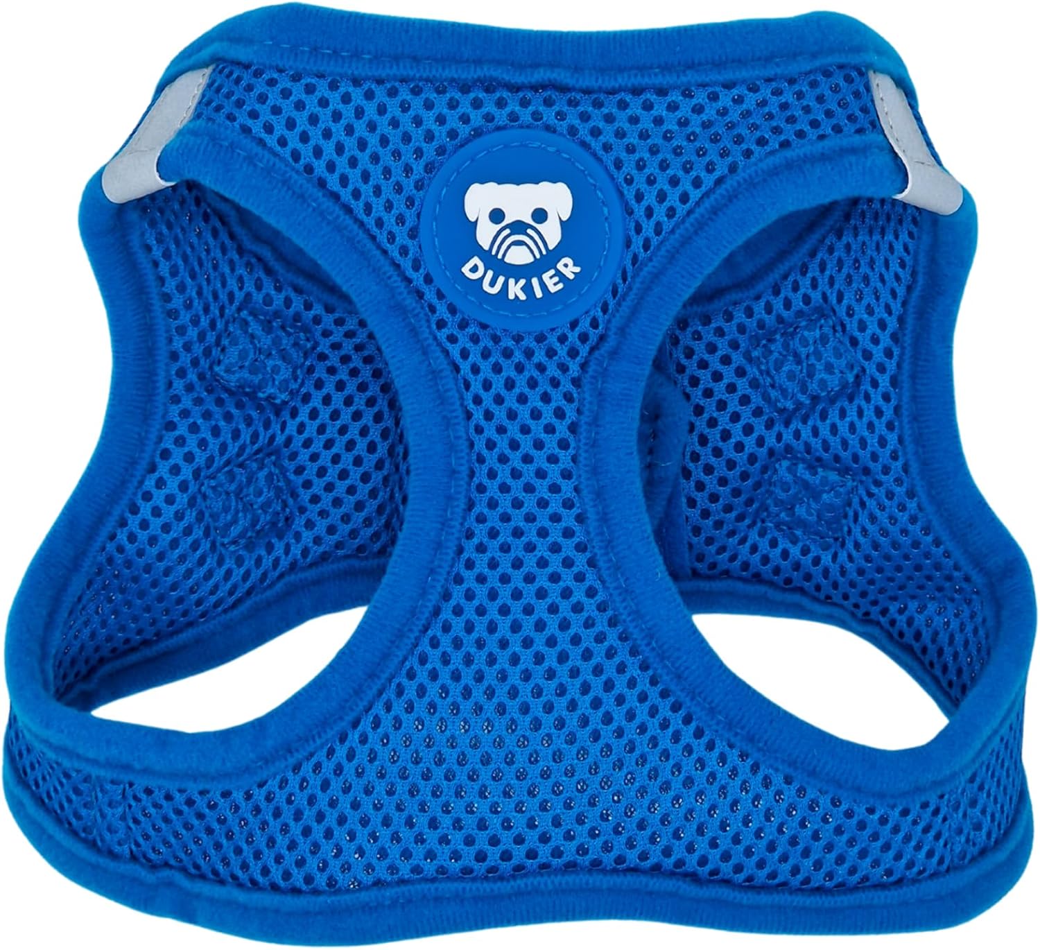 DUKIER - Arnés para Perros, Chaleco para Mascotas Ajustable y Resistente con Malla Transpirable, Velcro y Accesorio para Mascotas con Doble Cremallera, Azul, XS 1