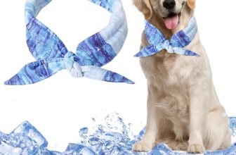 Collar refrescante para perros, pañuelo refrescante para perros, ligero y cómodo, accesorios de pañuelo para perros de verano, para perros pequeños, medianos y grandes (M)