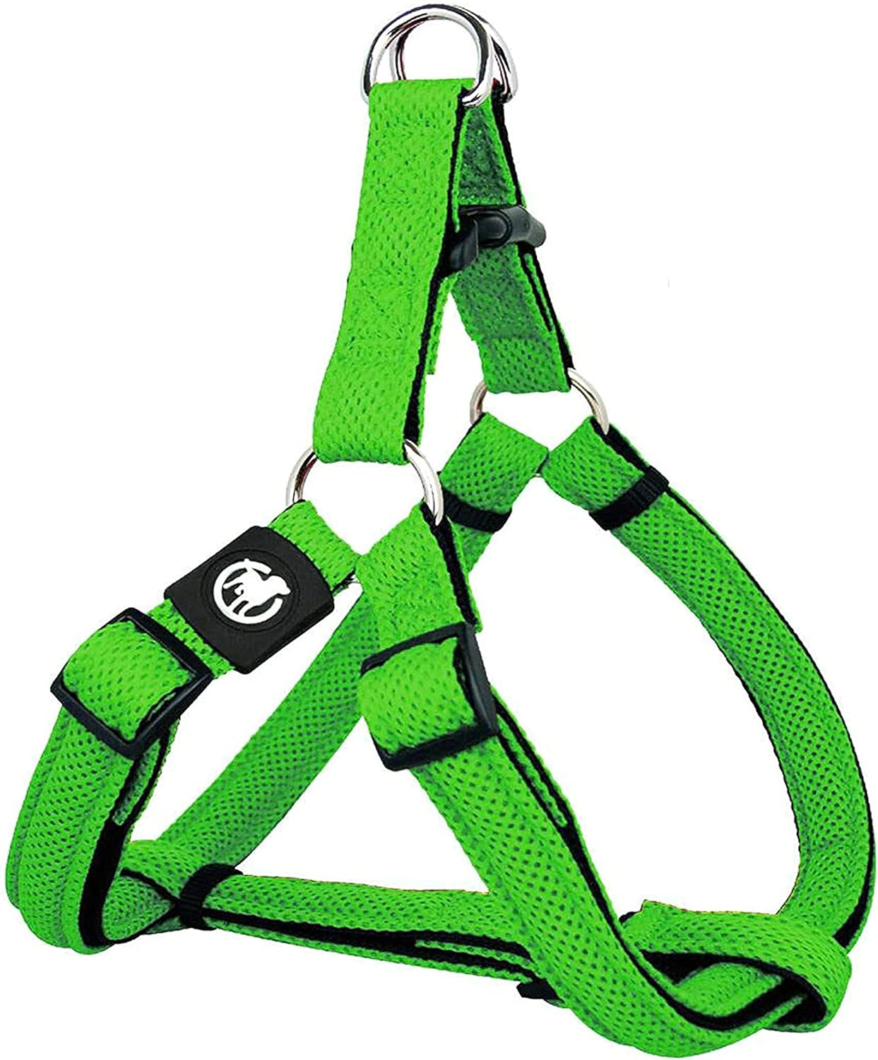 DDOXX Arnés para perros de malla de aire ajustable, acolchado | Muchos colores y tamaños | para perros pequeños, medianos y grandes | Accesorios para cachorros y gatos | Verde, M, Almohadillas 60 x 90 cm 1