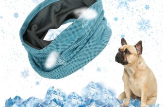 EKKONG Bandana refrescante para perros, collar refrescante para perros, accesorios para mascotas para enfriar perros, bandana para perros para enfriar en verano, 35 x 11 cm (M)