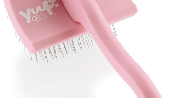 ¡YUUP! – PINKBRUSH MINI Cepillo profesional de dientes largos y cardado de alta densidad para perros y gatos, accesorios para el cuidado de mascotas