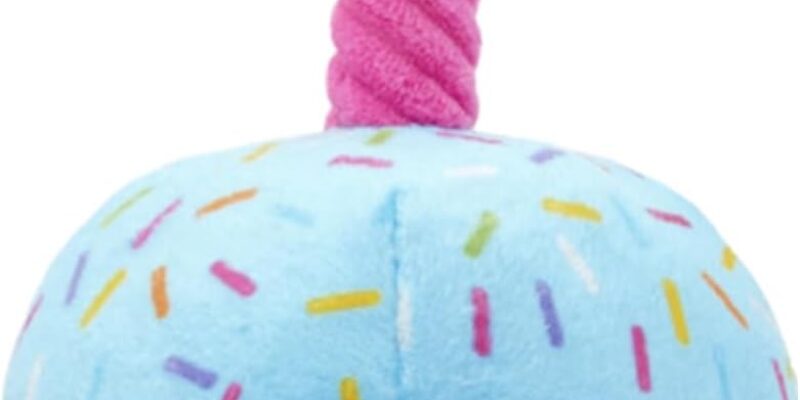 Dog Birthday Cake – Dog Birthday Decorations – Soft, Chew Resistant, Pet Photo Props for Large Medium Breed Celebrations