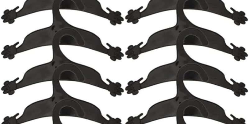 10 Uds. Accesorios para mascotas, gancho con forma de pata de perro, ropa para perros de gran tamaño, ropa para cachorros, perchero, gancho con forma de pata grande, ganchos de plástico