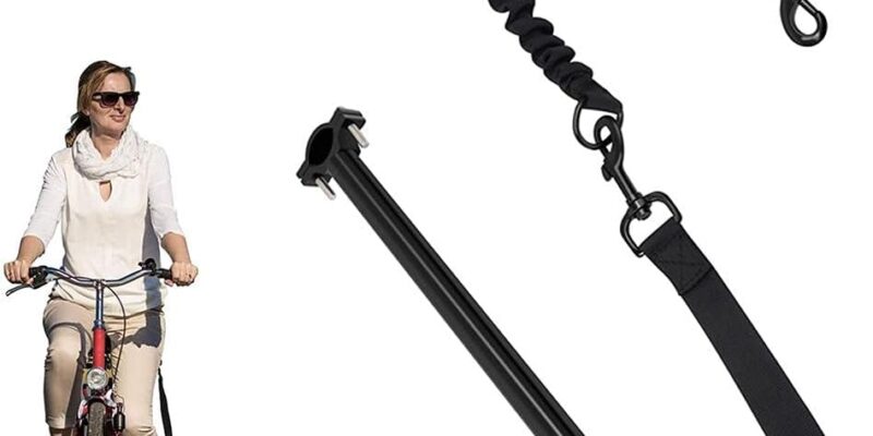 BEIJIALY Correa para Bicicleta y Perro, Accesorio para Hacer Ejercicio a Perros en Bicicleta con Manos Libres