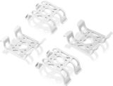 4 Pcs Clips for GPS Tracker, Silicone Clips for Dog Tracker Replacement Accessories for Activity and Location Tracker Compatible with Tractive GPS (White)