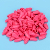 KIMISS Fundas para uñas para perros, 100 piezas, capas de garras de PVC suave, accesorio para el cuidado de mascotas, color rosa oscuro, protege muebles y pisos