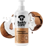 Buddycare Champú y Acondicionador para Perros | Aroma a coco | con Aloe Vera y Pro Vitamina B5 2en1 500ml