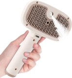 Brush for Dogs Cats, Steamy Brush Self-Cleaning Pet Grooming Brushes for Long and Short Hair to Remove Tangles, Dead Base Coat and Dirt Up