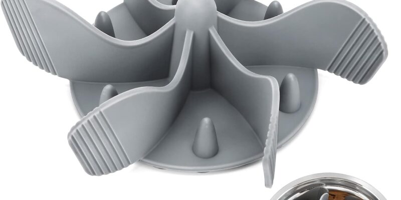 PETTOM Dog Feeder Slow Food Accessory Slow Food Bowl Dish for Eating Space Slow Feeder Bowl Feeding Slow Food for Dogs, Adjustable Size Non-Slip