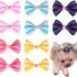 40 Piezas Lazos para Perros con Bandas Elásticas, Lazos para el Cabello para Perros, Accesorios para Perros para Cabello Lindo, Accesorios de Aseo Diario para Mascotas para Vacaciones