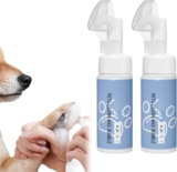 Limpiador de Patas para Perros y Gatos, Limpiador de Patas de Perro de Espuma de 150 ml x 2 Piezas, Limpiador de Patas de Perro, Campeonato para Limpieza de Pies, Limpieza de Pies, Accesorios para el Cuidado de Perros