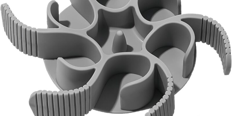 11-17.5 cm Dog Shear Anti-Drowning Feeder, Anti-Drowning Dog Feeder, Silicone with Non-Slip Suction Cup, Inserts for Slow Feeders, Slow Food Accessories for Dogs