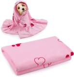 1 pieza de toalla para perros de 100x60cm, toalla de felpa de Coral suave y Extra absorbente de secado rápido, toalla para el hogar, Toalla de baño para mascotas y accesorios para perros