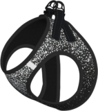 Arnés de verano para cachorros con estampado de purpurina plateada brillante con reflectante, accesorios para perros y gatos pequeños, medianos y grandes