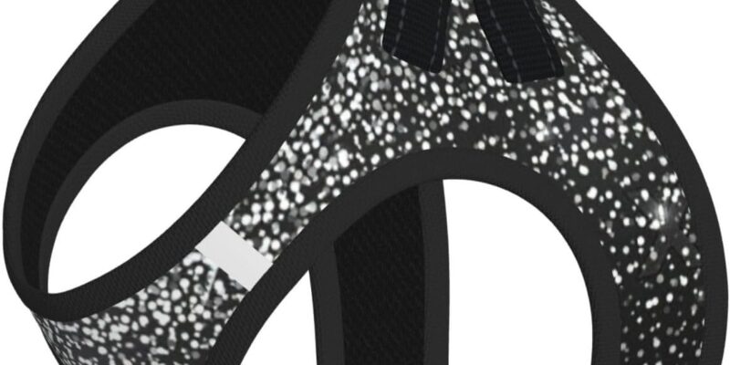 Arnés de verano para cachorros con estampado de purpurina plateada brillante con reflectante, accesorios para perros y gatos pequeños, medianos y grandes