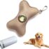 2 bolsas dispensadoras para bolsas de caca de perro, soporte para bolsas de caca de perro, tela suave con mosquetón, accesorios para perros para caminar, correr, senderismo (cabeza-negro y rosa)