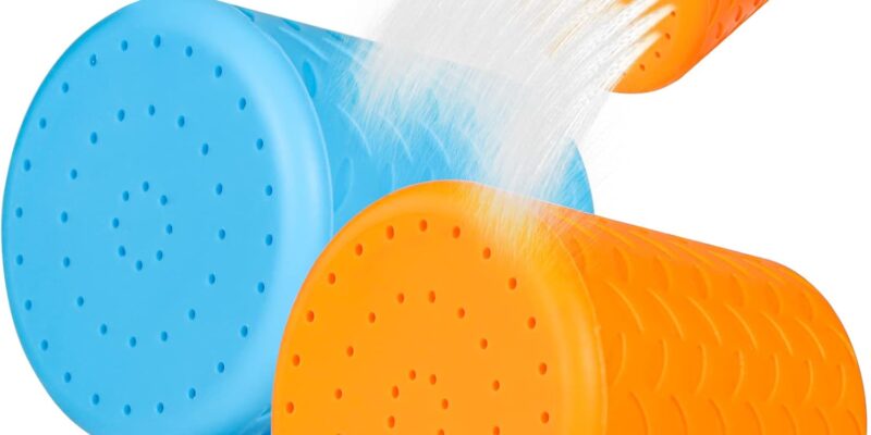 Silicone Dog Shower Sprayer, Portable Pet Sprayer Head Accessory Bath Tool for Hiking Camping Removal